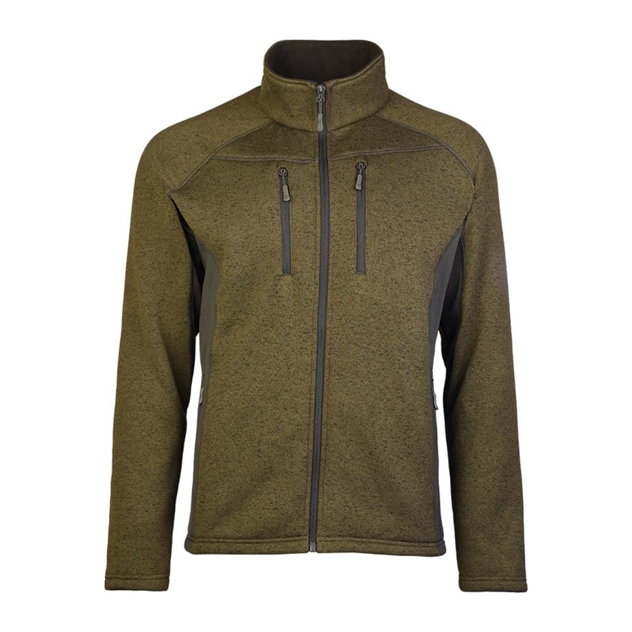 Levně Mikina outdoorová STRUCTURE-FLEECE ZELENÁ