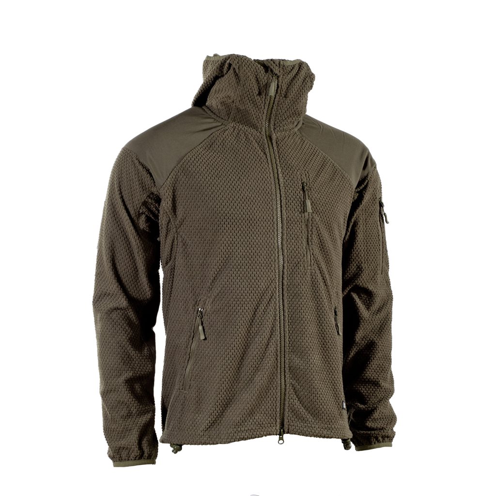 Levně Mikina zip s kapucí fleece DELTA ZELENÁ