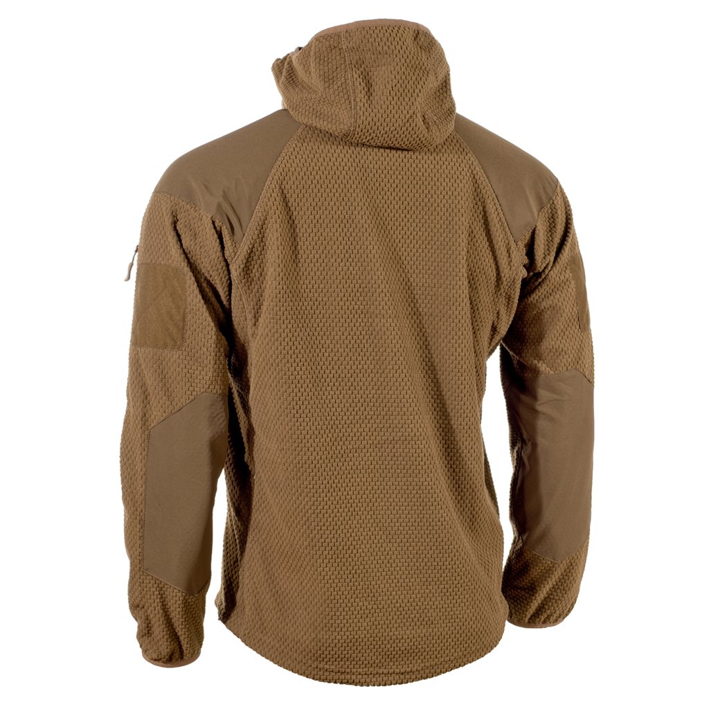 Mikina zip s kapucí fleece DELTA COYOTE vel. 3XL