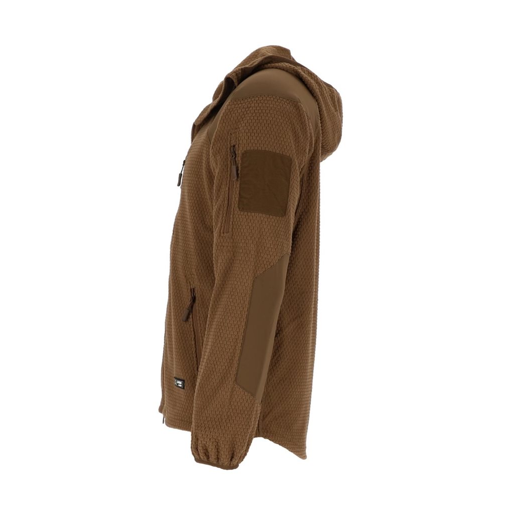 Mikina zip s kapucí fleece DELTA COYOTE vel. 3XL