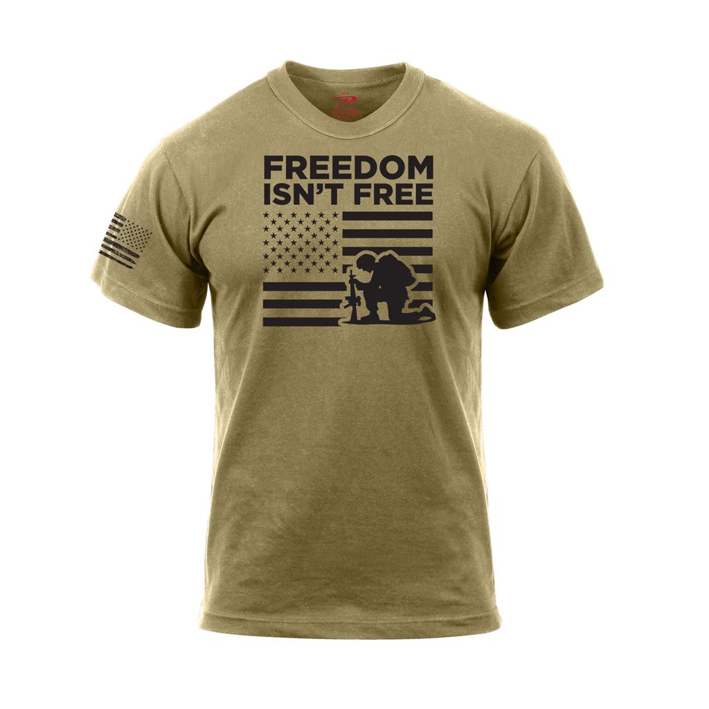 Levně Triko FREEDOM ISN´T FREE krátký rukáv COYOTE