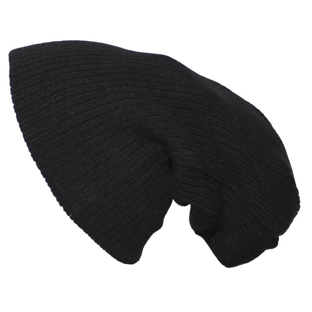 Levně Pro Company čepice pletená BEANIE extra dlouhá ČERNÁ