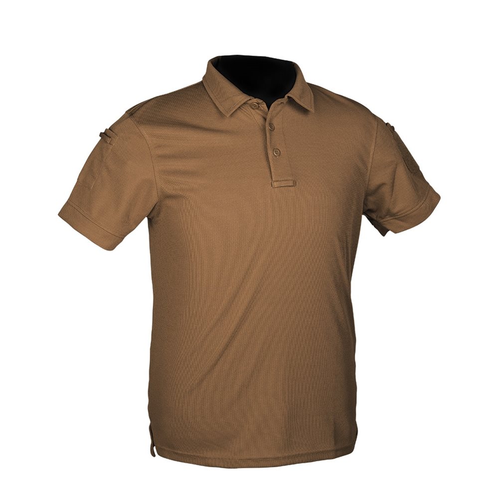 Levně Triko/polokošile TACTICAL QUICK DRY krátký rukáv COYOTE