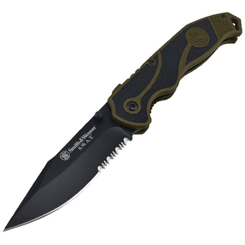 Levně Smith & Wesson nůž zavírací 1100058 kombinované ostří