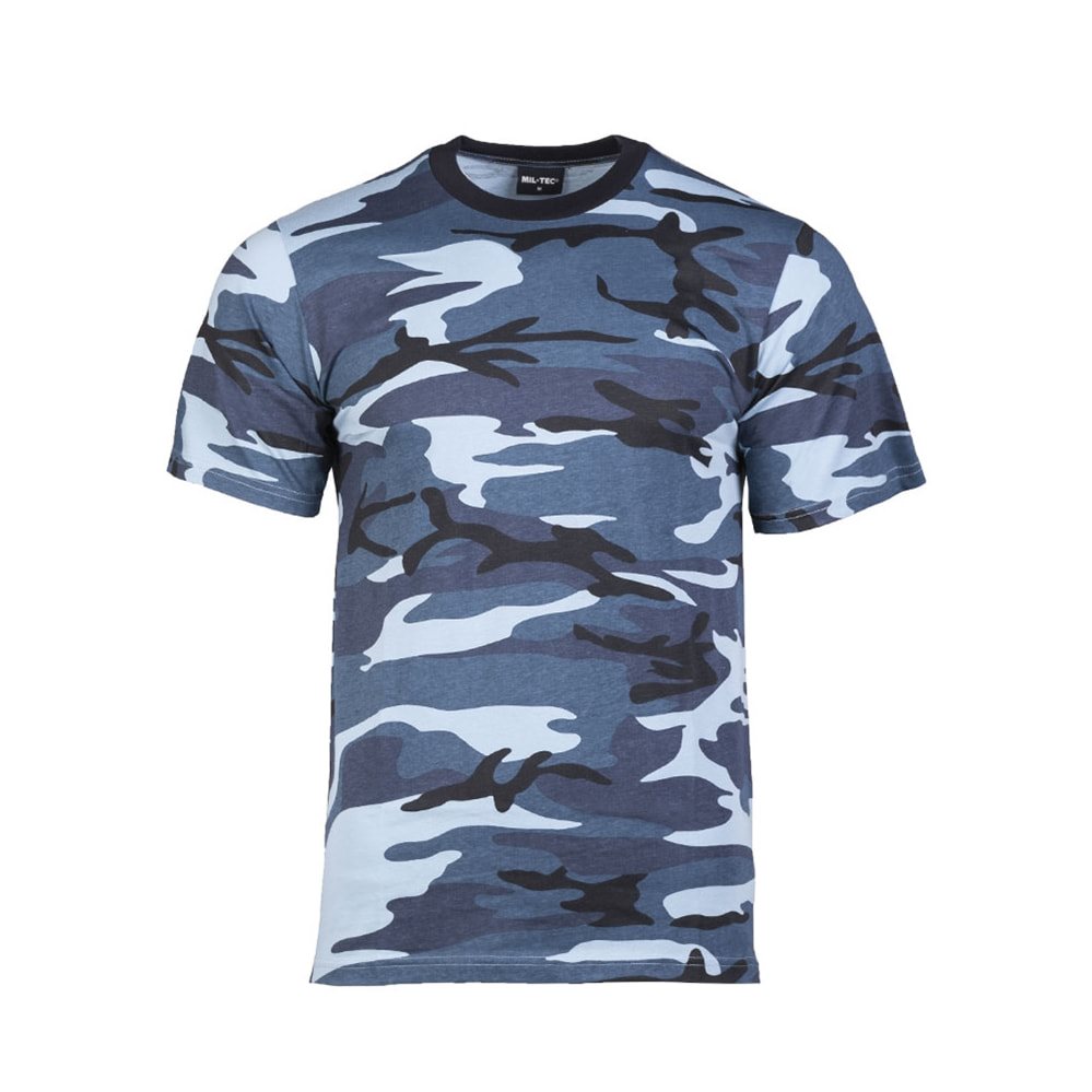 Levně Triko krátký rukáv SKY BLUE CAMO