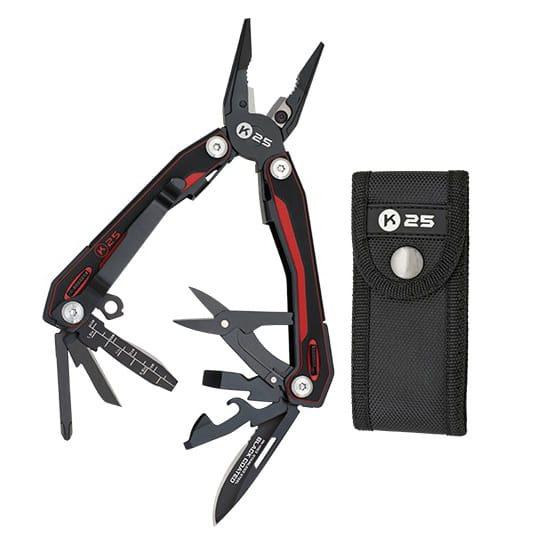 Levně K25 kleště multifunkční 11153 G10 ČERVENÉ/ČERNÉ