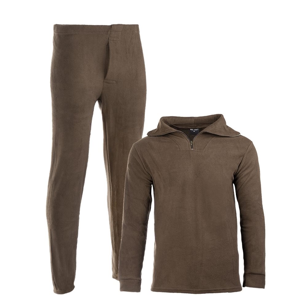 Levně Spodní prádlo THERMOFLEECE se zipem ZELENÉ