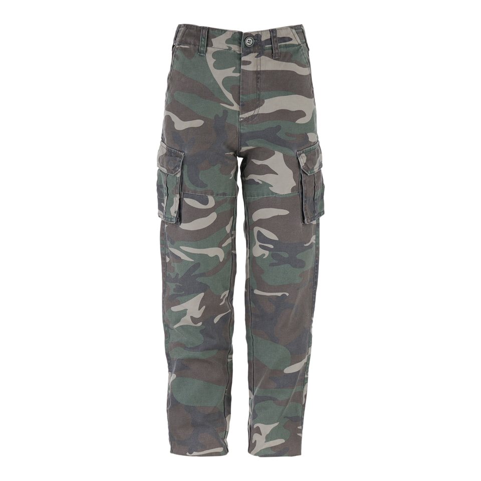 Levně Kalhoty dětské CARGO stonewashed WOODLAND