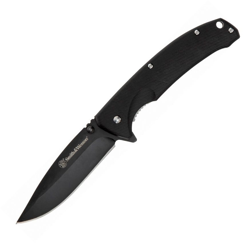 Levně Smith & Wesson nůž zavírací VELOCITE hladké ostří ČERNÝ