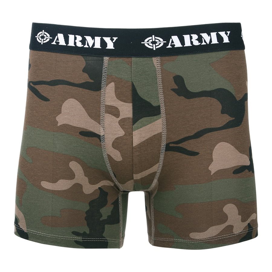 Levně Trenýrky Boxer ARMY maskáčové