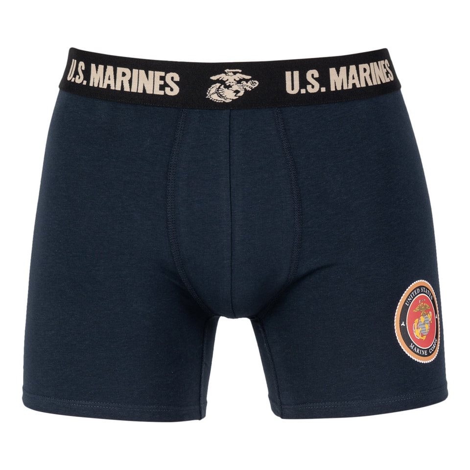 Levně Trenýrky Boxer US MARINES MODRÉ