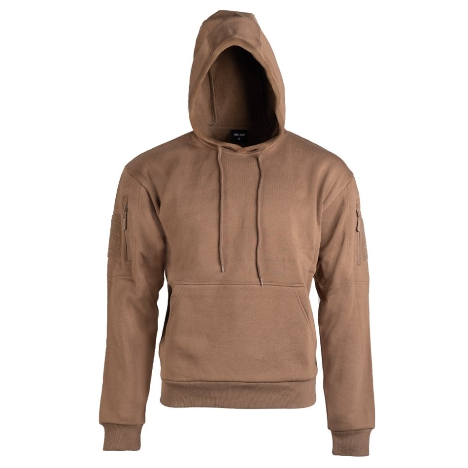 Levně Mikina klokanka TACTICAL s kapucí DARK COYOTE