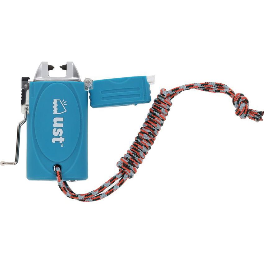 Levně UST zapalovač TekFire LED MODRÝ