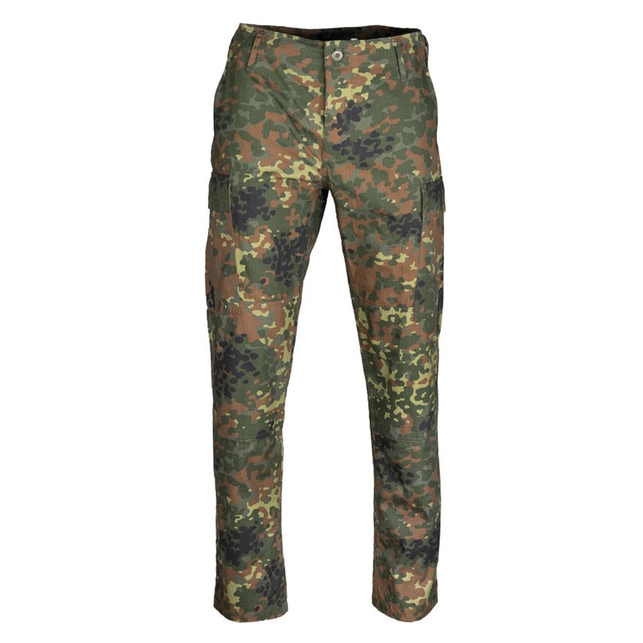 Levně Kalhoty US BDU SLIM FIT polní rip-stop FLECKTARN