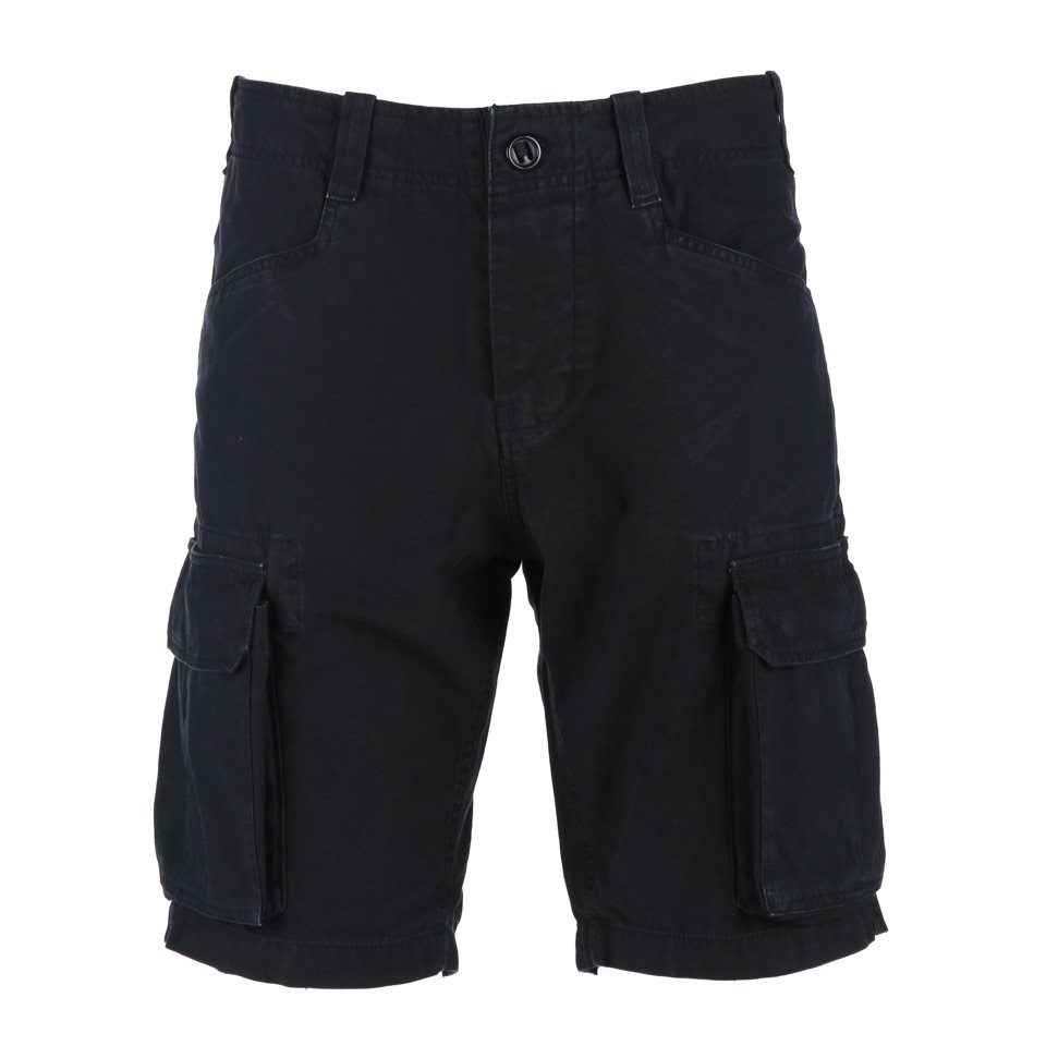 Levně Kraťasy CARGO STONEWASHED ČERNÉ