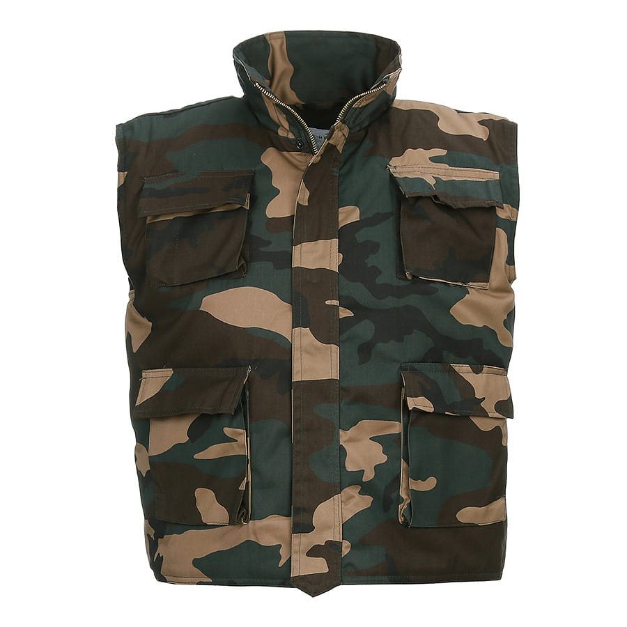 Levně Vesta dětská RANGER zateplená WOODLAND