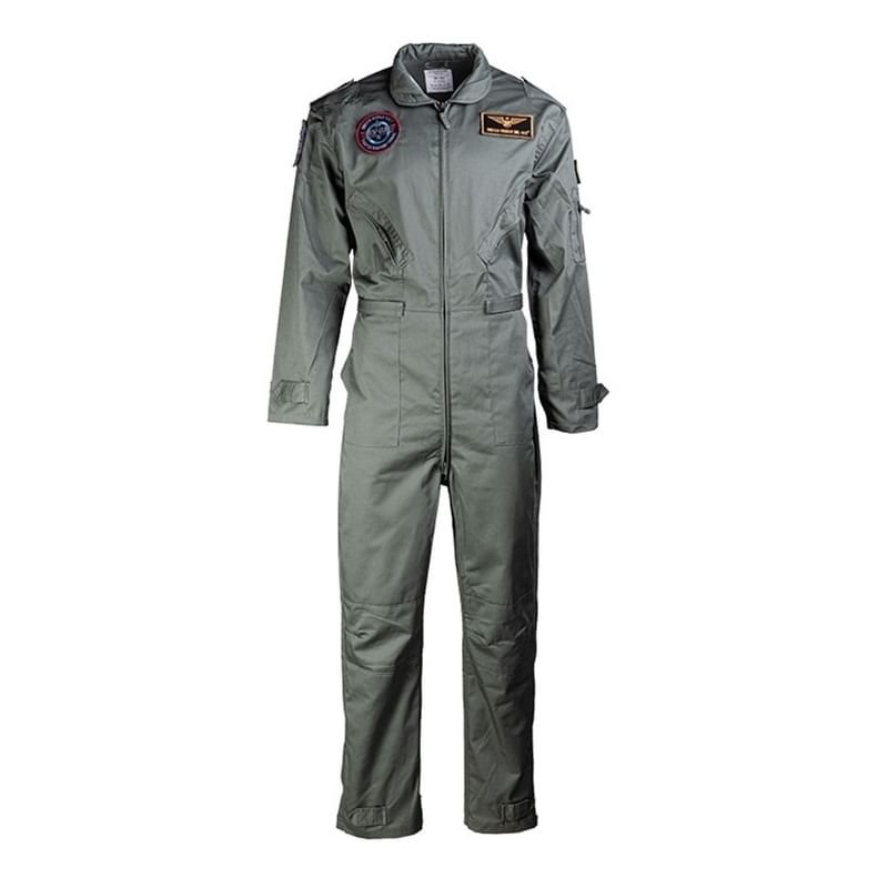 Kombinéza dětská typ US pilotní s nášivkami ZELENÁ vel. XL