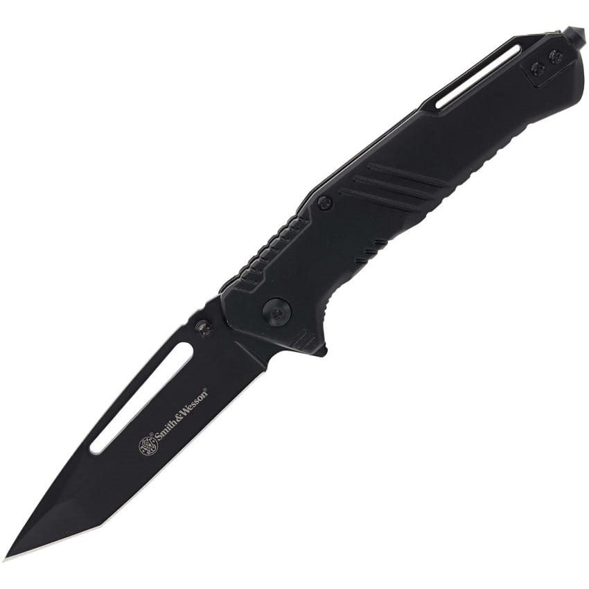 Levně Smith & Wesson nůž zavírací EXTREME OPS hladké ostří tanto ČERNÝ