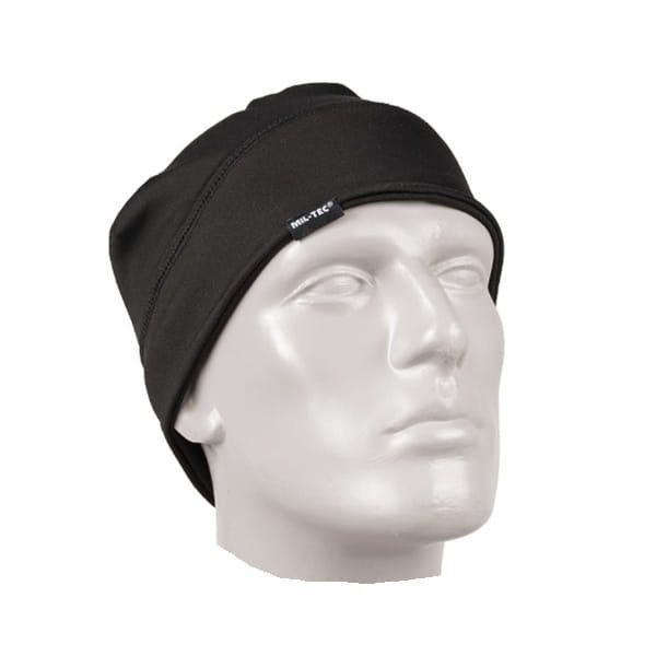 Levně MIL-TEC čepice ELASTIC FLEECE ČERNÁ