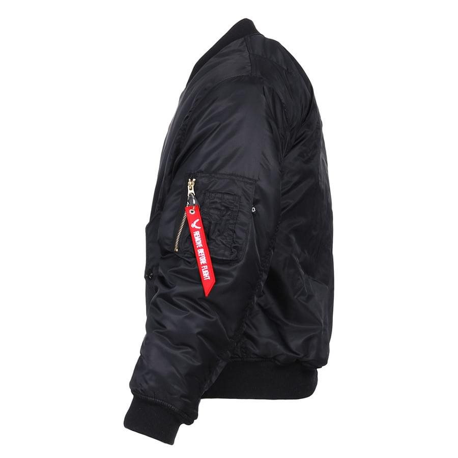 Bunda pilotní US MA1 BOMBER ČERNÁ / ORANŽOVÁ vel. XXL