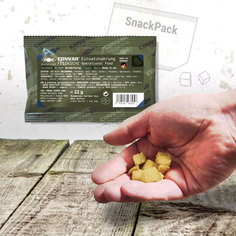 Levně CONVAR Feldküche krutony SnackPaks sýrové 22 g