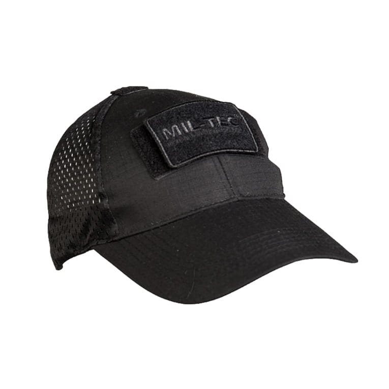 Levně MIL-TEC čepice baseball se síťkou ČERNÁ