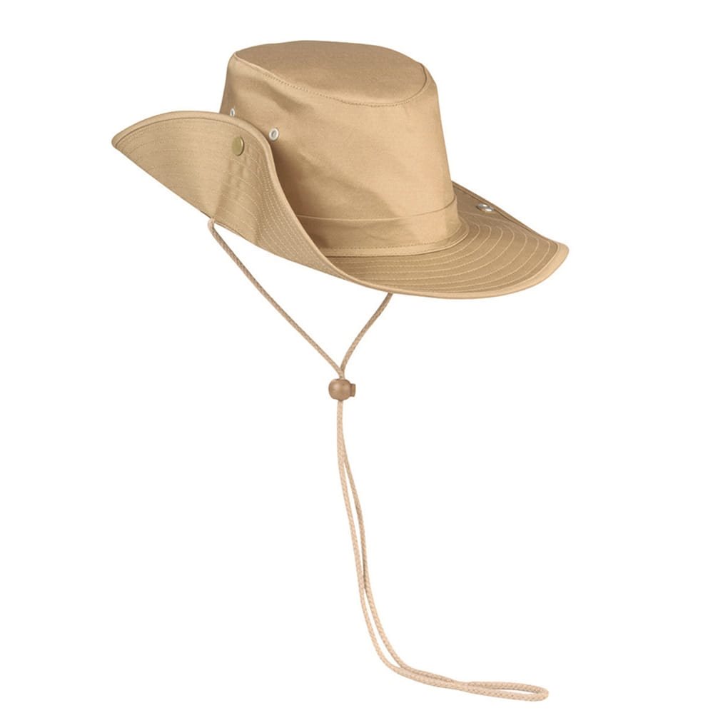 Levně Klobouk BUSH s drukem KHAKI