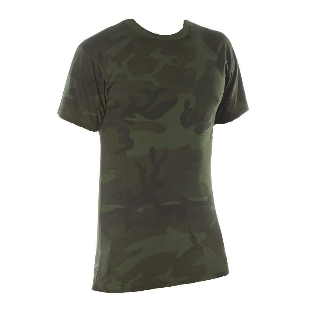 Levně Triko prodloužené funkční Dry Moisture Wicking MIDNIGHT WOODLAND CAMO