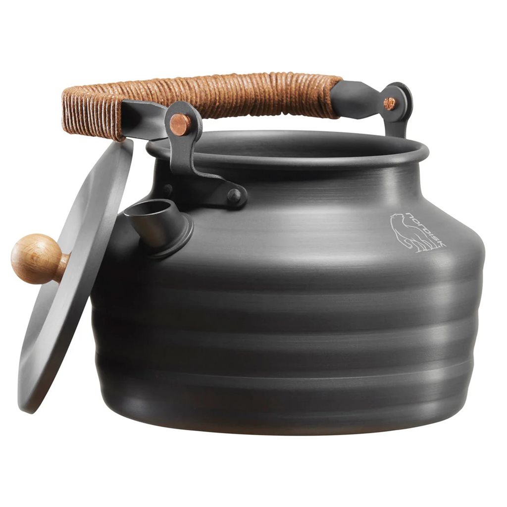Konvička 1,3 l hliník a dřevo ŠEDÁ