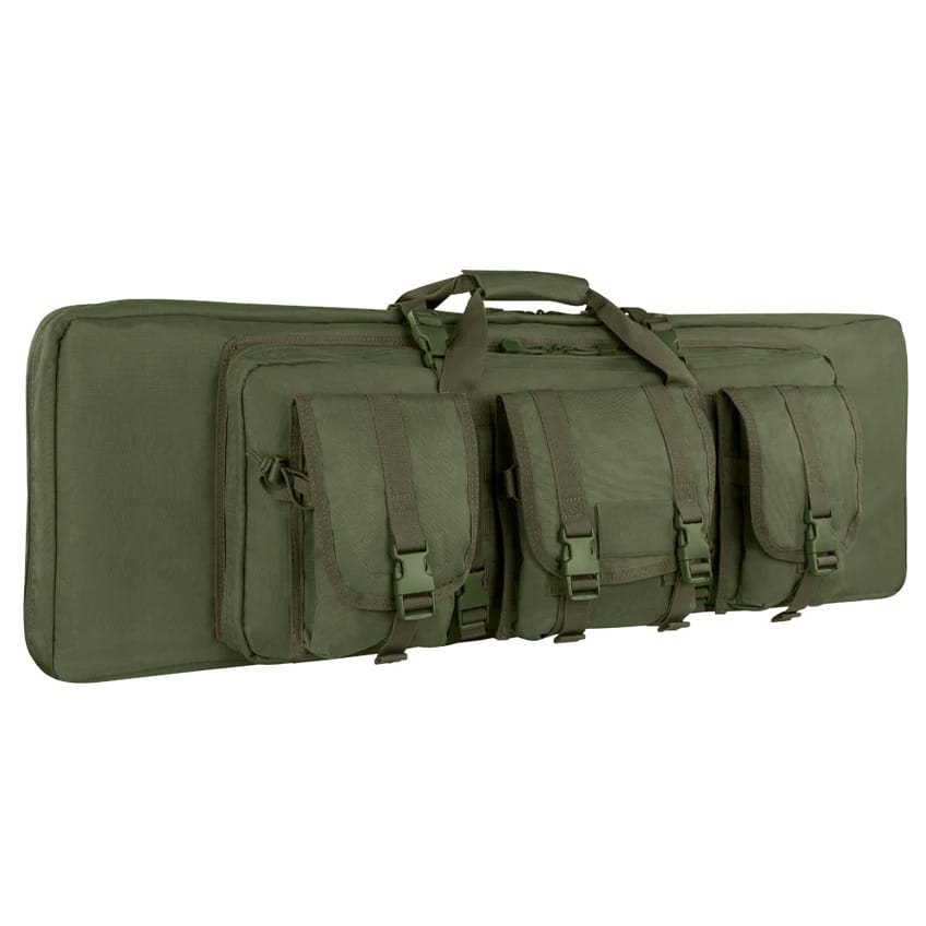 Levně CONDOR OUTDOOR taška na pušku 105 cm se 3 kapsami a popruhem ZELENÁ