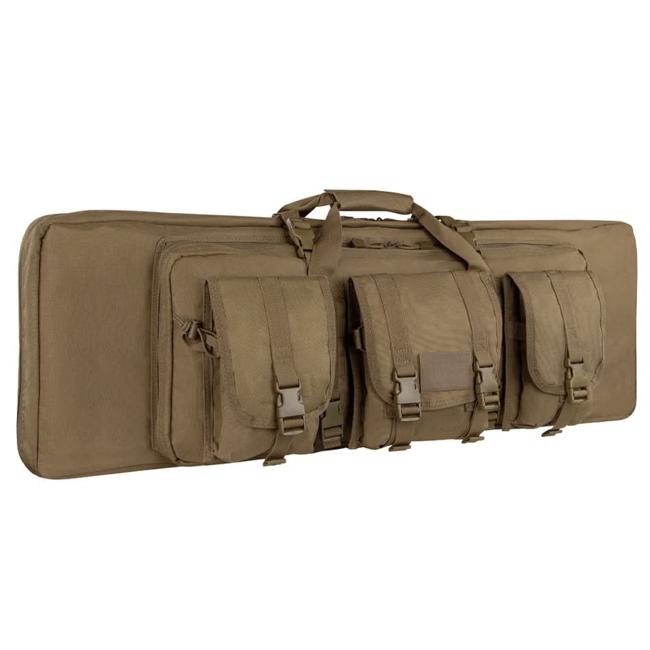 Levně CONDOR OUTDOOR taška na pušku 105 cm se 3 kapsami a popruhem COYOTE