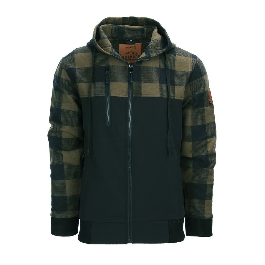 Mikina LUMBERSHELL ZELENO/ČERNÁ vel. 3XL