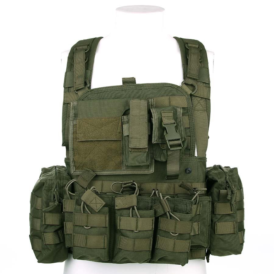 Levně 101INC vesta OPERATOR LQ14121 nosič plátů ZELENÁ