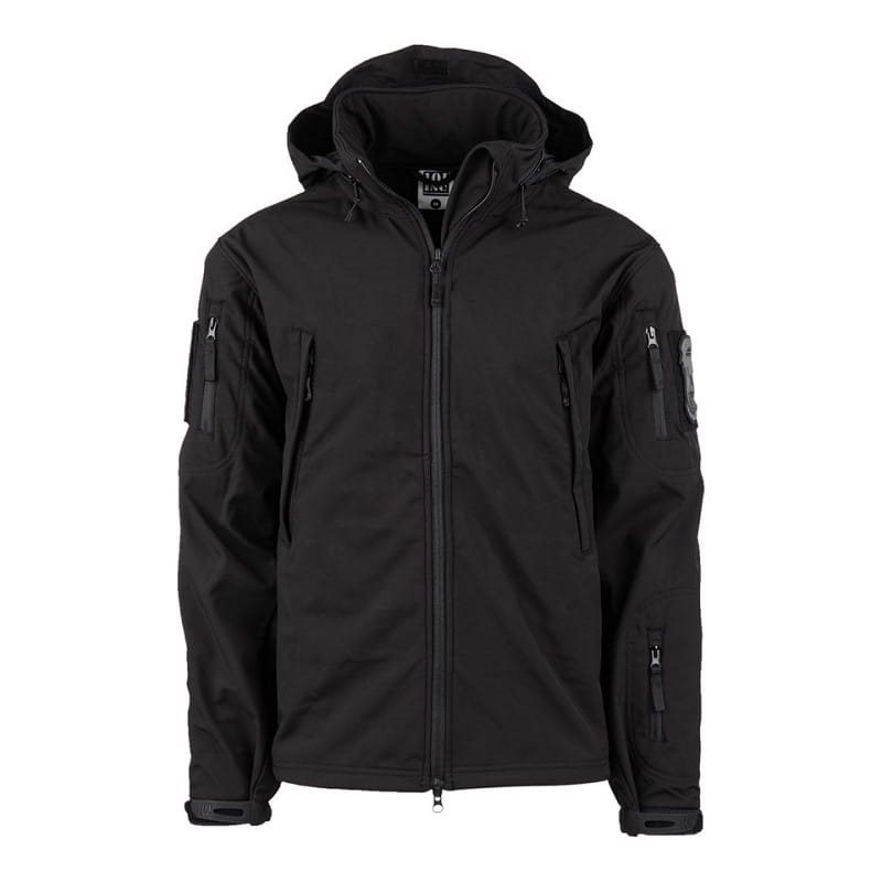Levně Bunda TACTICAL 101 INC Softshell ČERNÁ