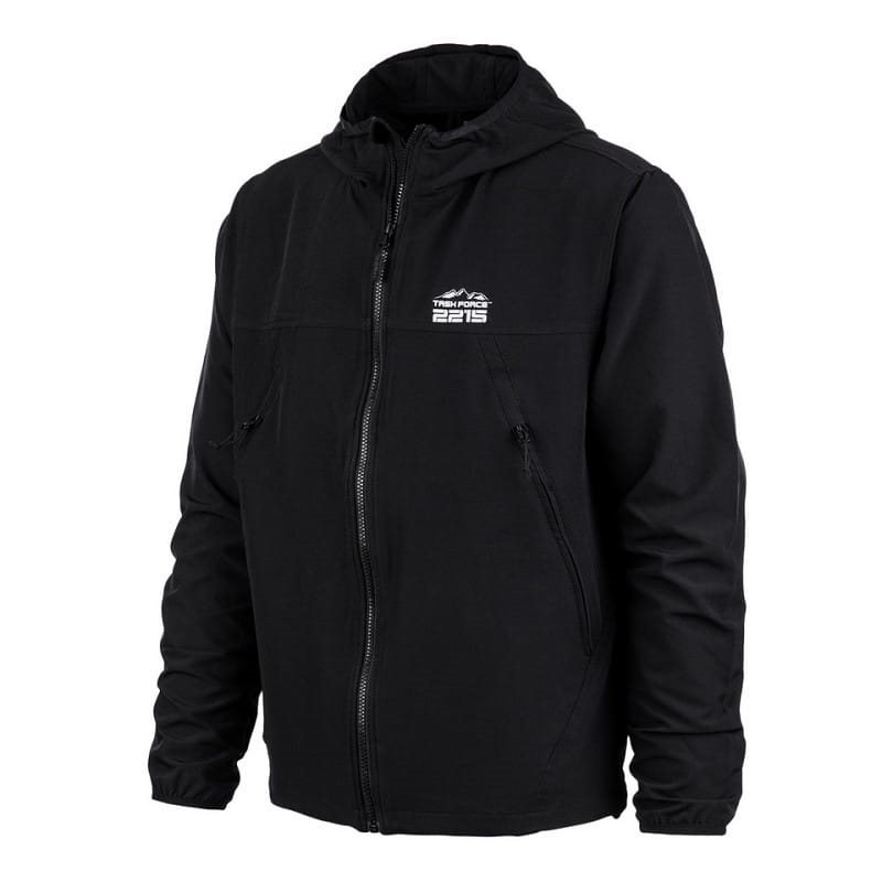 Levně Bunda TRAIL softshell ČERNÁ