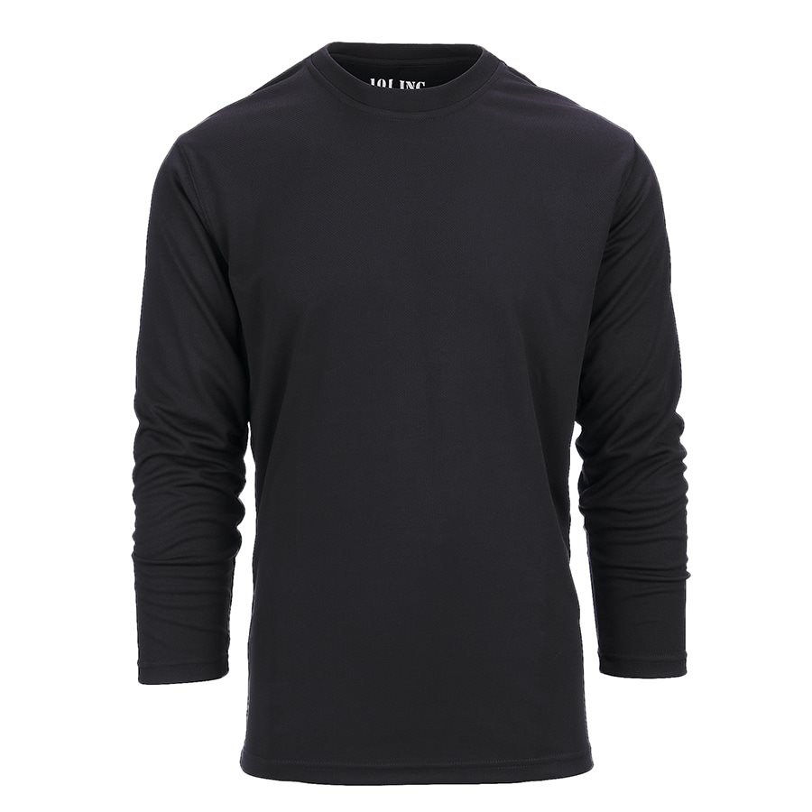 Levně Triko funkční QUICK DRY dlouhý rukáv ČERNÉ