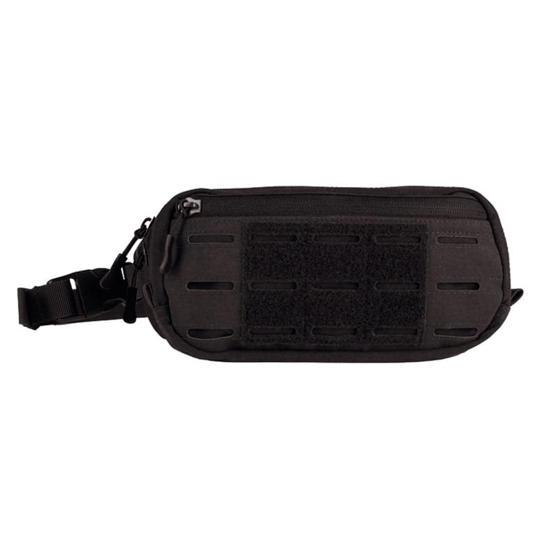 Levně MIL-TEC ledvinka VELCRO panel - MOLLE LASER vazba ČERNÁ