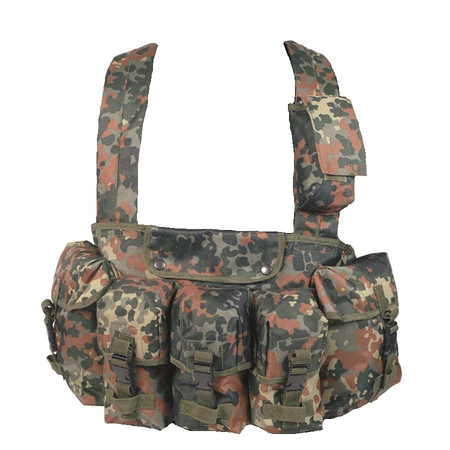 Levně MIL-TEC vesta taktická CHEST RIG 6 kapes FLECKTARN