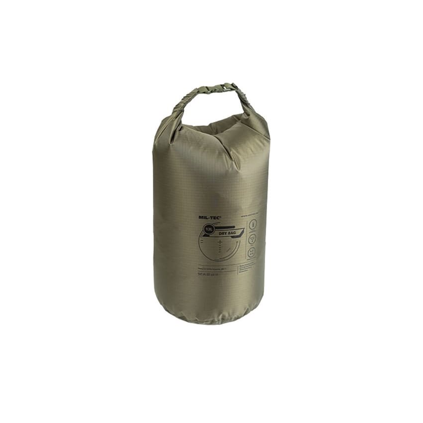 Levně MIL-TEC vak rolovací ultralehký DRY BAG nepromokavý 13 litrů ZELENÝ