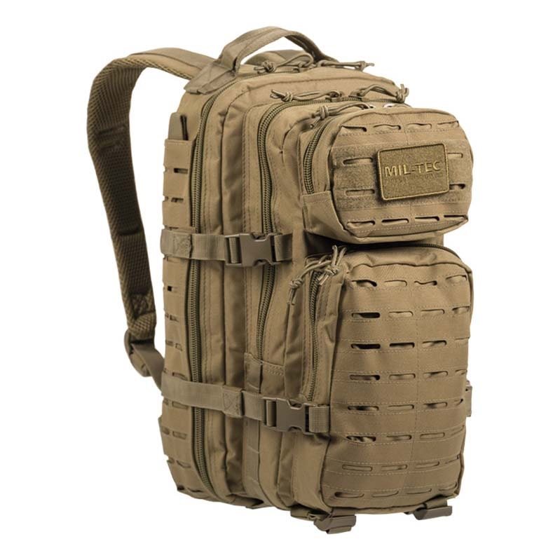 Levně MIL-TEC batoh malý ASSAULT I LASER CUT COYOTE