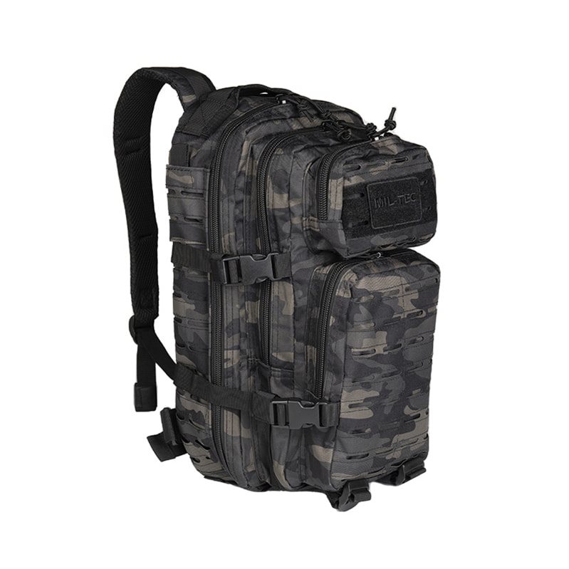 MIL-TEC batoh malý ASSAULT I LASER CUT DARK CAMO