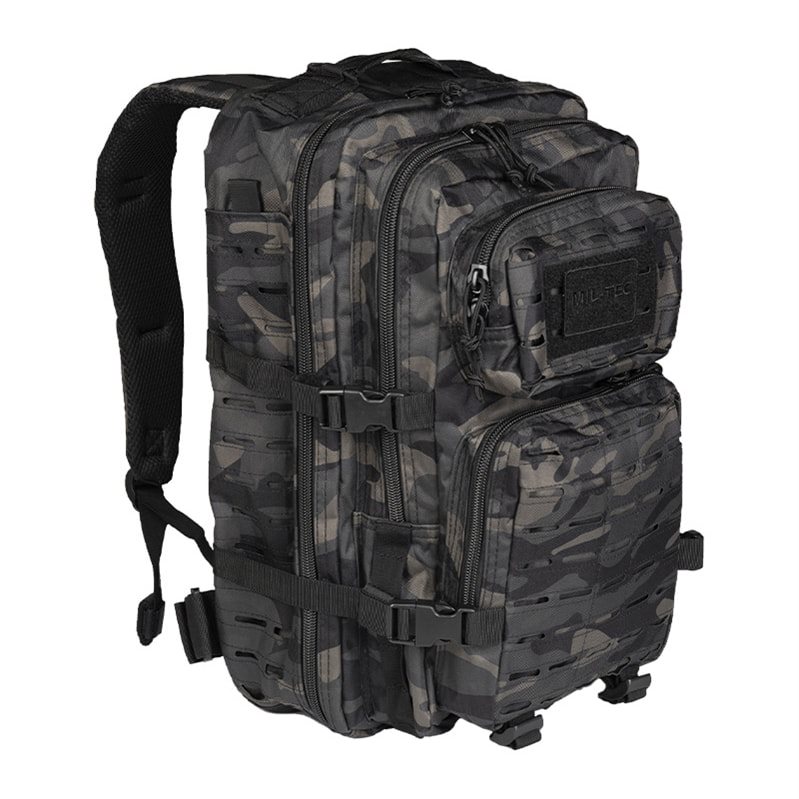MIL-TEC batoh ASSAULT II LASER CUT velký DARK CAMO