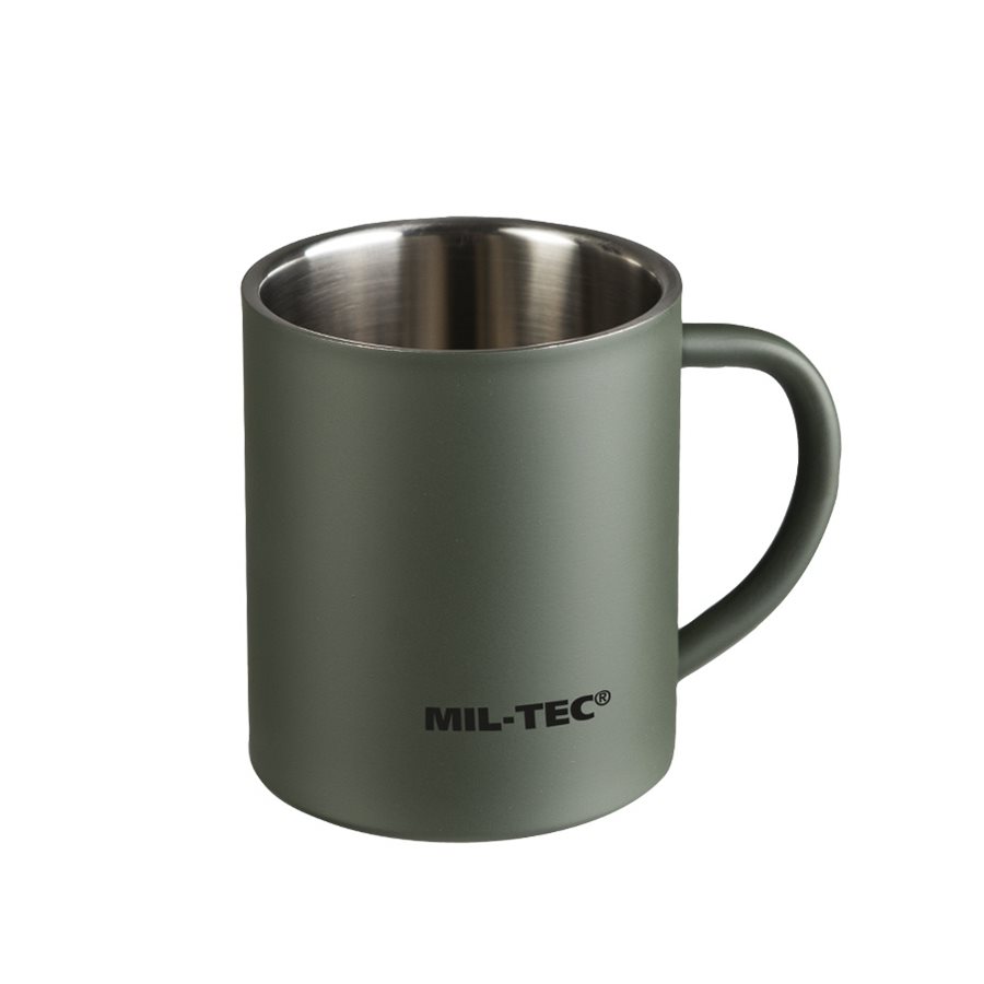 MIL-TEC hrnek dvouplášťový 300ml ZELENÝ
