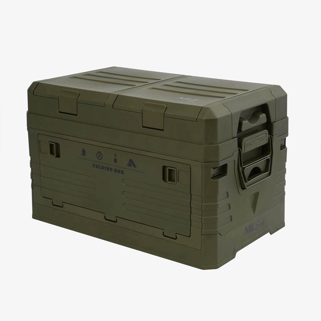 Bedna skládací box s víkem 42L ZELENÁ