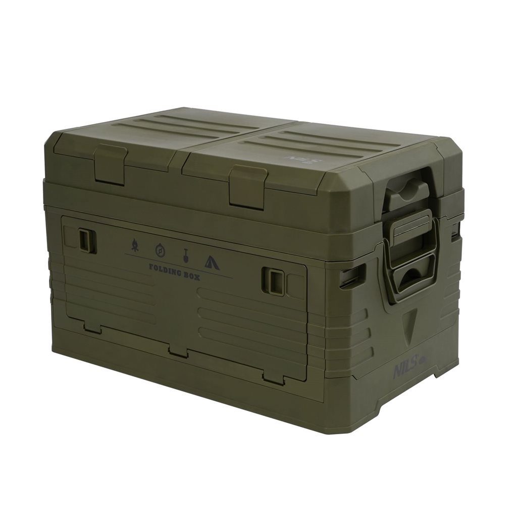Bedna skládací box s víkem 42L ZELENÁ