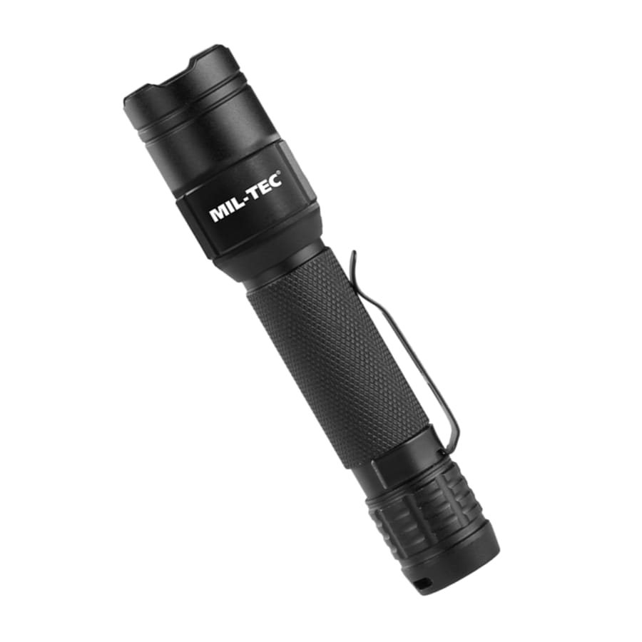 Levně MIL-TEC svítilna ruční MINI 450lm IPX7 dobíjecí s pouzdrem ČERNÁ