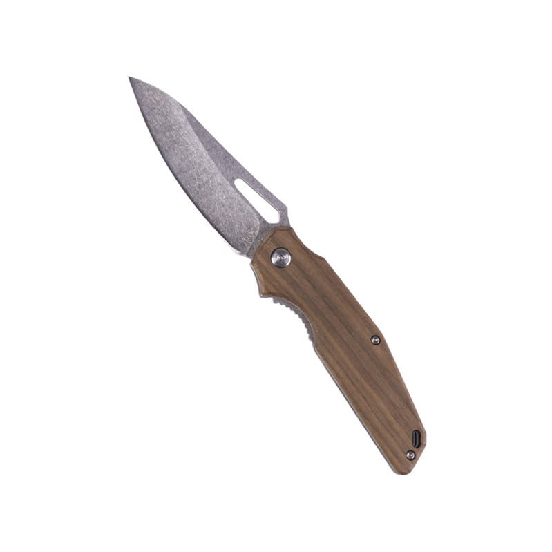 Levně MIL-TEC nůž zavírací WALNUT rukojeť DŘEVO