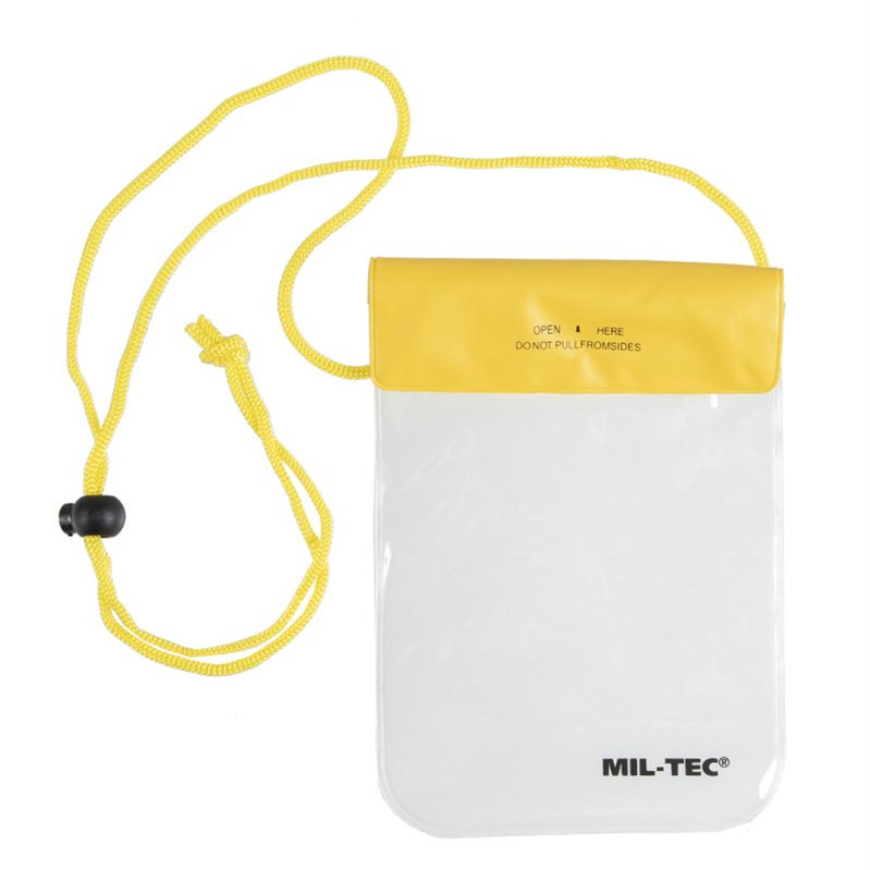 Levně MIL-TEC pouzdro vodotěsné na krk 130 x 200 mm ŽLUTÉ