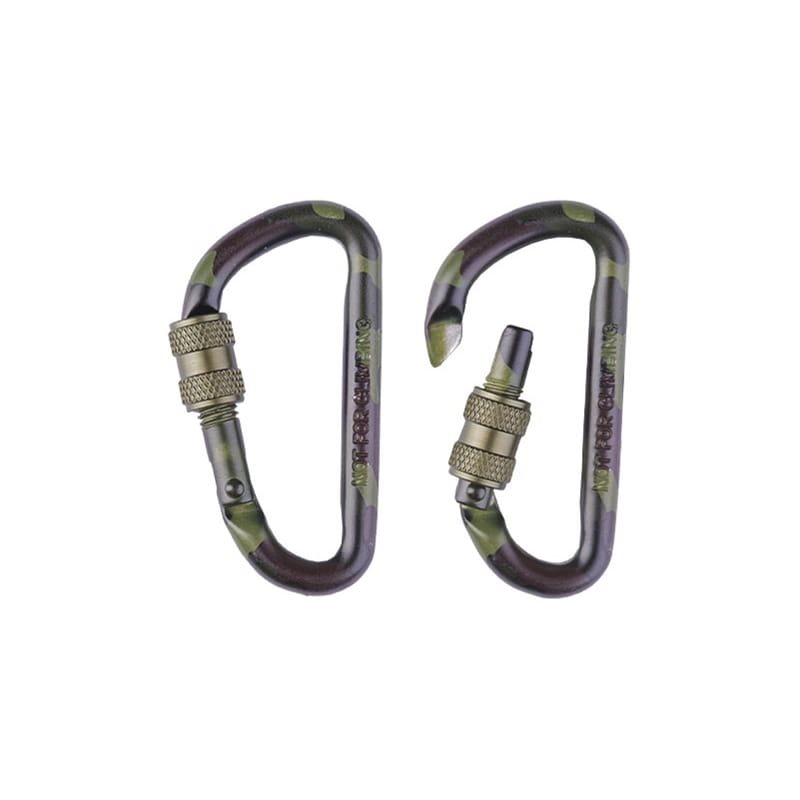 Levně MIL-TEC karabina TAKTICKÁ šroubovací 80 mm WOODLAND pár