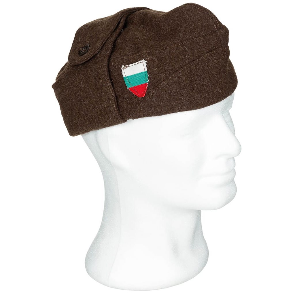 Čepice bulharská zimní vlněná HNĚDÁ vel. 56